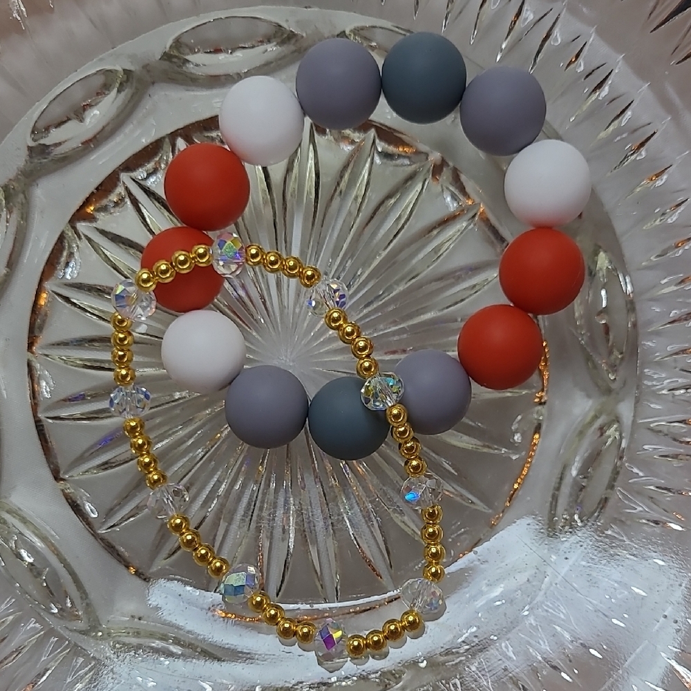 Colorful Beaded Bracelets Set